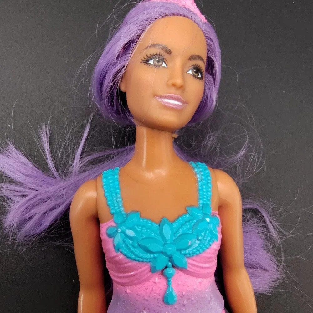 2010 Mattel‎ Barbie Dreamtopia Doll Princess Crown Purple Hair 👀📸SEE📏📸